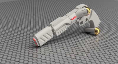 Stargate Ronon Dex Particle Magnum Prop - Render 1