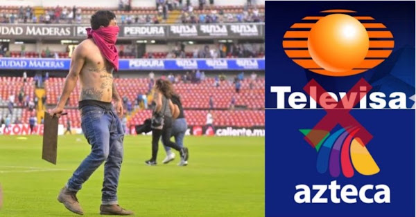 Redes exhiben que televisoras mienten sobre riña en estadio de Querétaro "No oculten muertos"