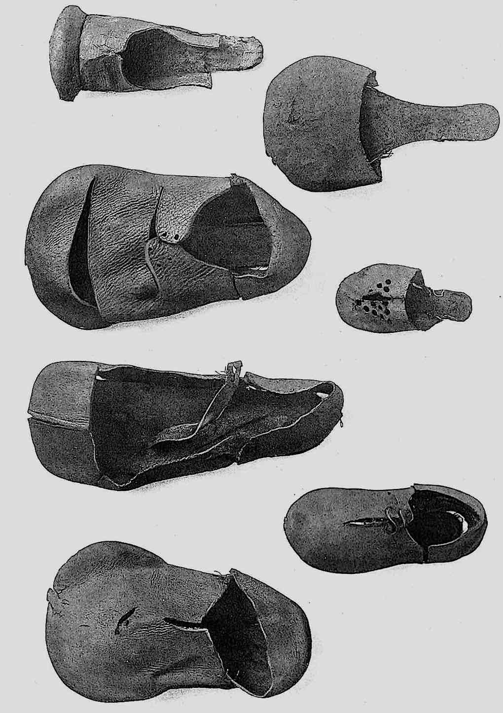 1500s footwear photograph, men women children