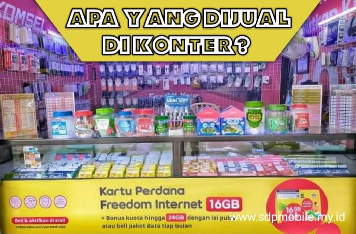 Apa Saja yang Dijual Konter Pulsa?