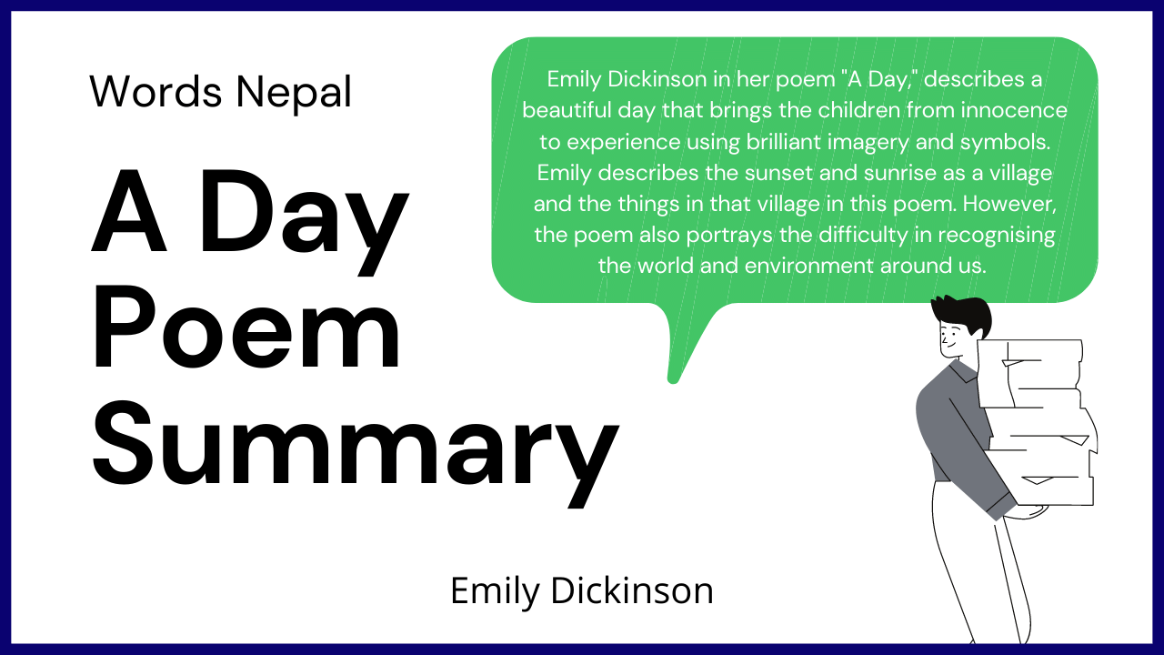 A Day Poem By Emily Dickinson Summary