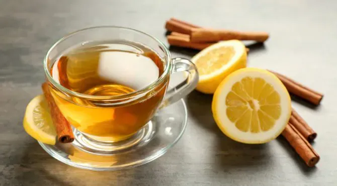 Ginger and cinnamon tea for cough
