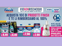 Concorso Finish e Acqua&Sapone #IoNonRisciacquo : cashback di 10€ e vinci 100 Robot da cucina Philips