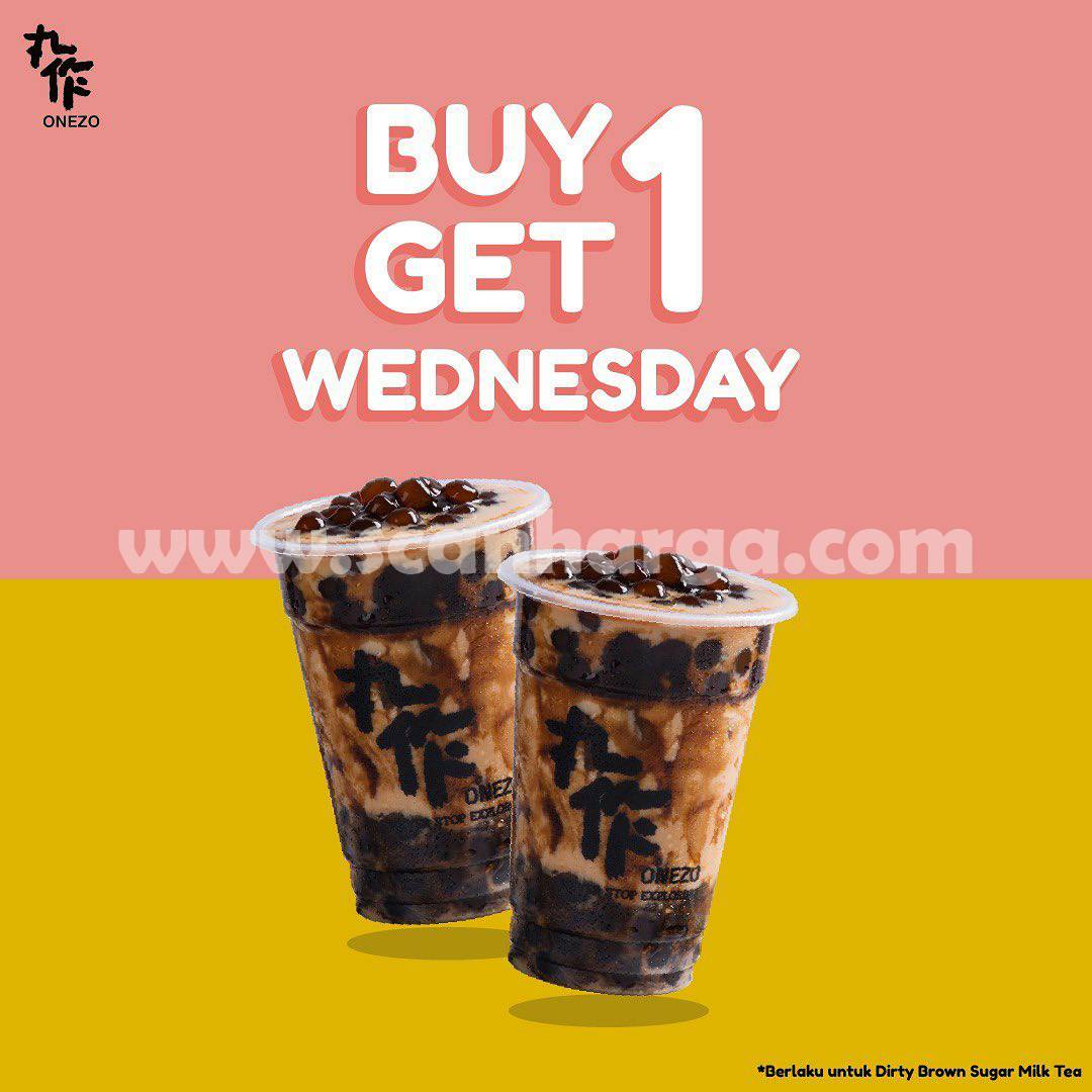 Promo ONEZO BELI 1 GRATIS 1 Dirty Brown Sugar Milk Tea