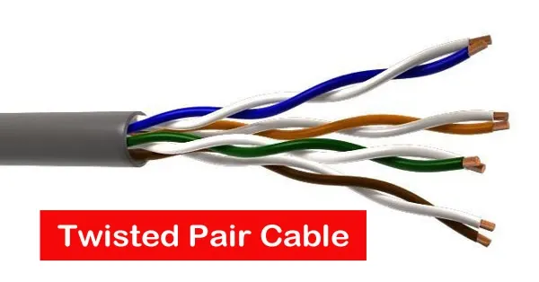 Twisted pair or Ethernet cable