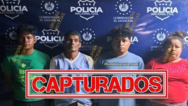 El Salvador: Capturan a cuatro delincuentes con antecedentes por extorsión en Sonsonate