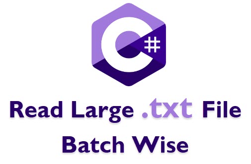 Read large text file batch wise using c#