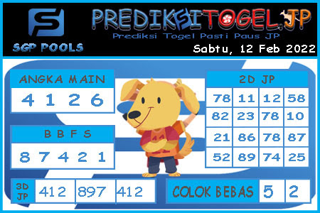 Prediksi Togel Singapura JP Sabtu 12 Februari 2022