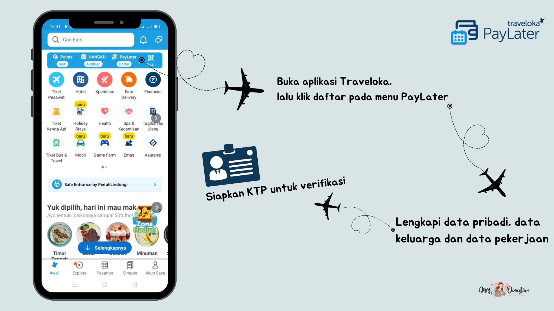 Cara Daftar Traveloka PayLater