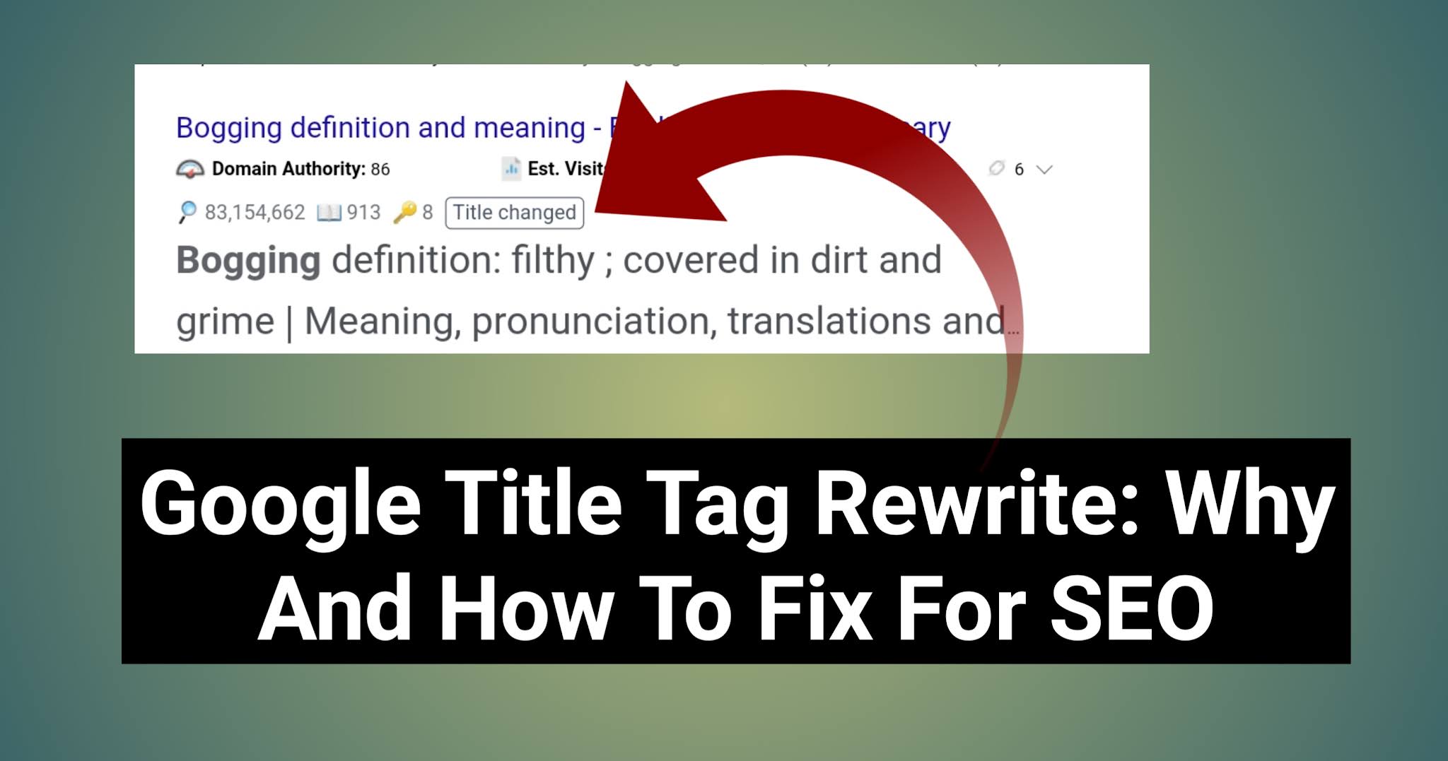Google Title Tag Rewrite: Why And How To Fix For SEO