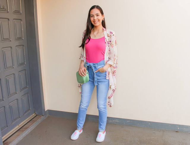 Look floral + pink!