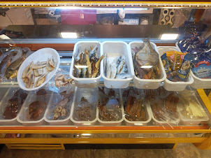 Dried Caspian Sea fish on sale in the local store .