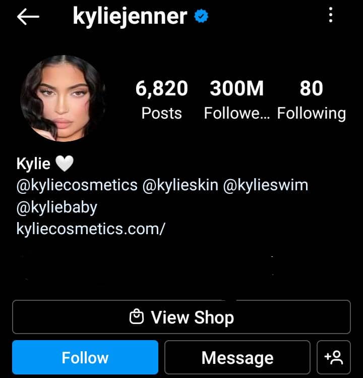 Kylie Jenner breaks record as she becomes the first woman to hit 300Million followers on Instagram
