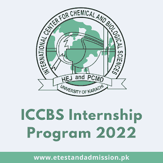 ICCBS UOK Internship Program 2022