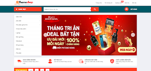 Mẫu website bán hàng giống shoppe đa năng nhiều lĩnh vực