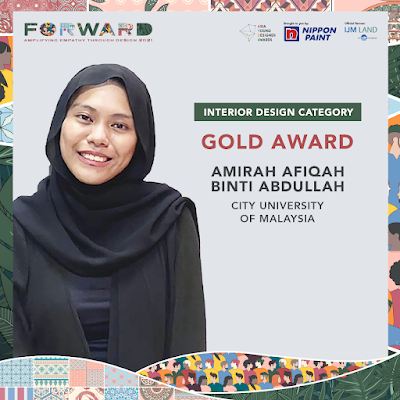 MUHAMMAD AFZAL DAN AMIRAH AFIQAH PEMENANG ANUGERAH ASIA YOUNG DESIGNER AWARDS (AYDA) 2021