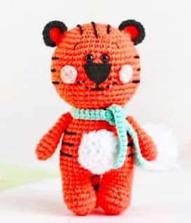 PATRON GRATIS TIGRE AMIGURUMI 48978 🐯