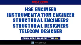 UAE Jobs 2021-HSE Engineer-Instrumentation Engineer-Structural Engineer-Structural Designer-Telecom Designer
