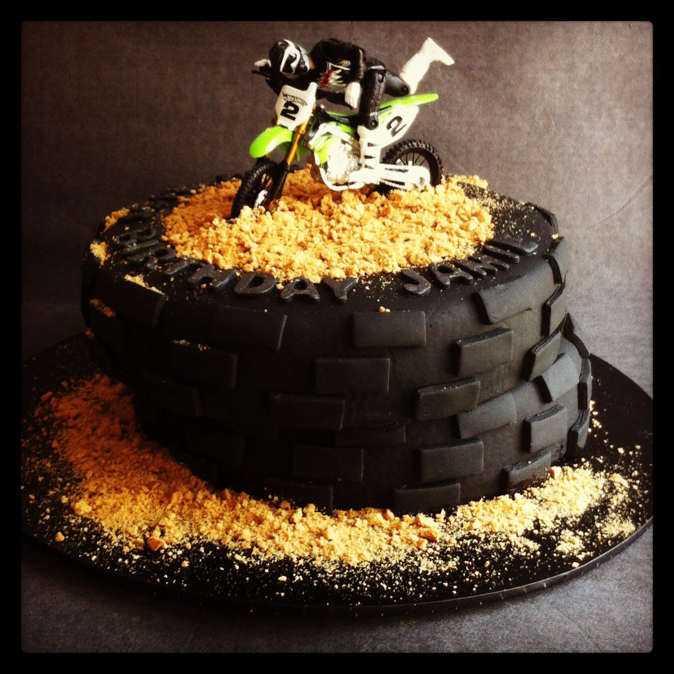 dirt bike cake