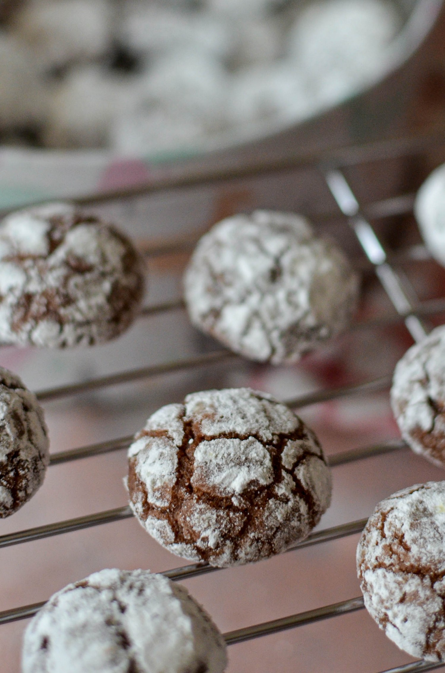 Čokoladni razpokančki (Chocolate Crinkle Cookies)