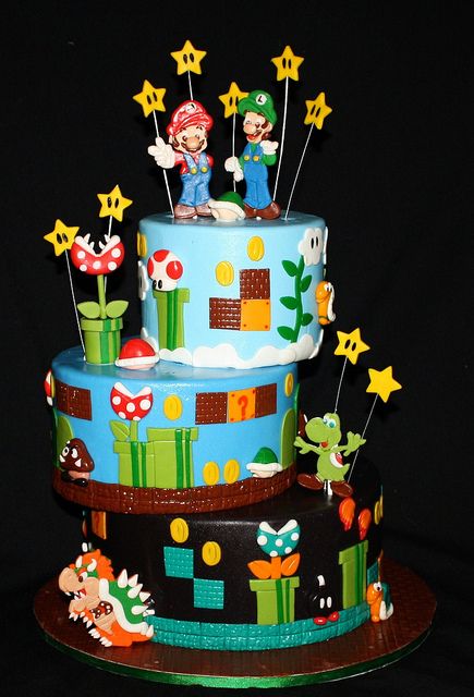 super mario birthday cake ideas