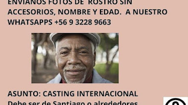 CASTING en CHILE: Se buscan HOMBRES entre 55 a 70 años para COMERCIAL