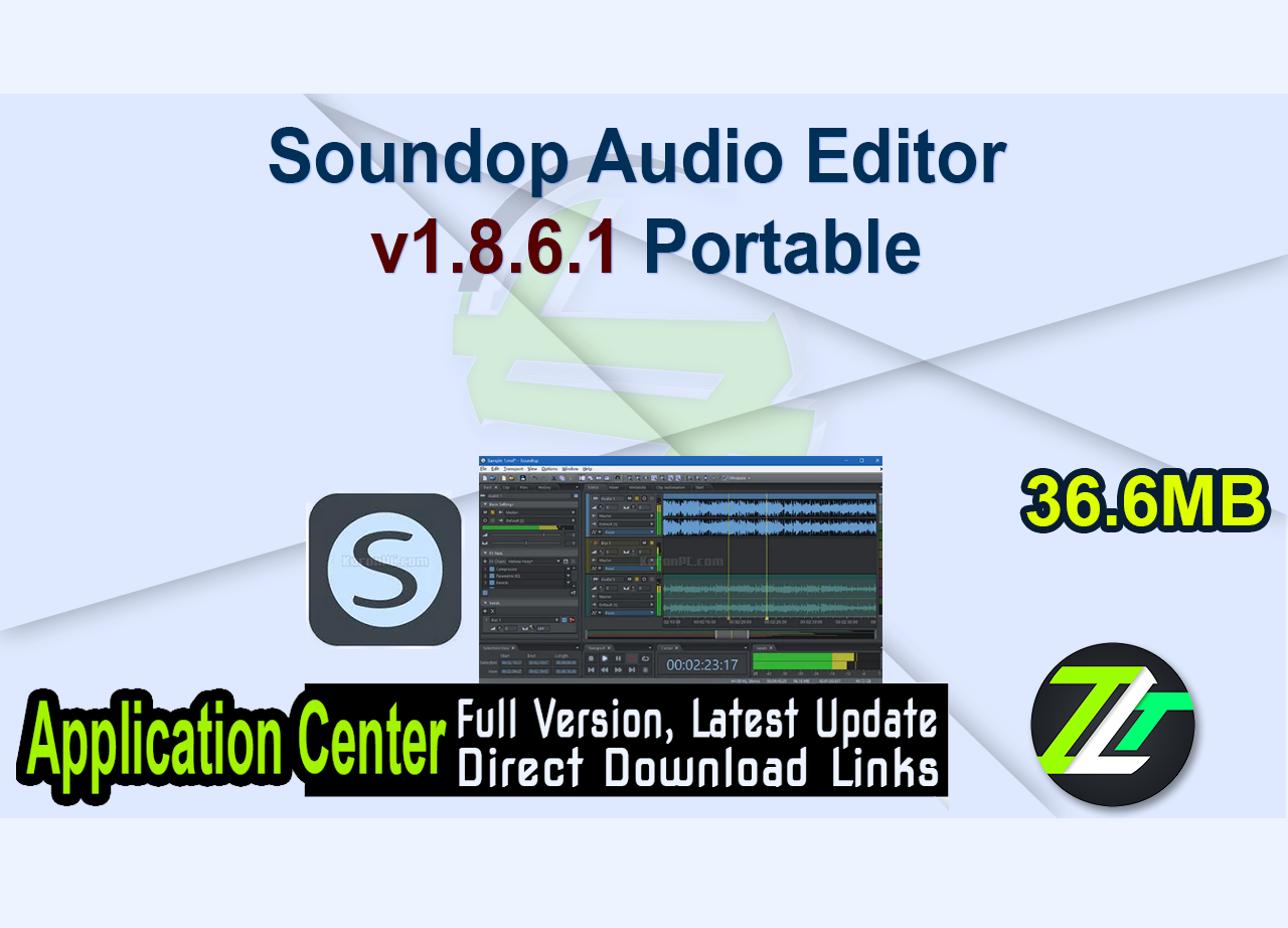 Soundop Audio Editor v1.8.6.1 Portable
