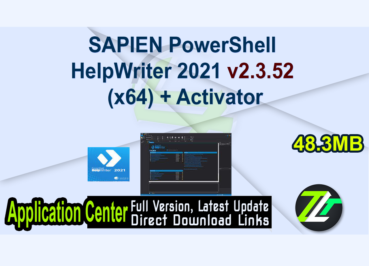 SAPIEN PowerShell HelpWriter 2021 v2.3.52 (x64) + Activator