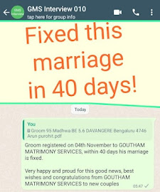 Marriage fixed in 40 days