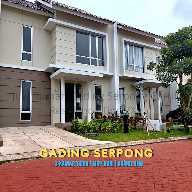 Jual Rumah Gading Serpong Carrillo Residence Tipe 7X15