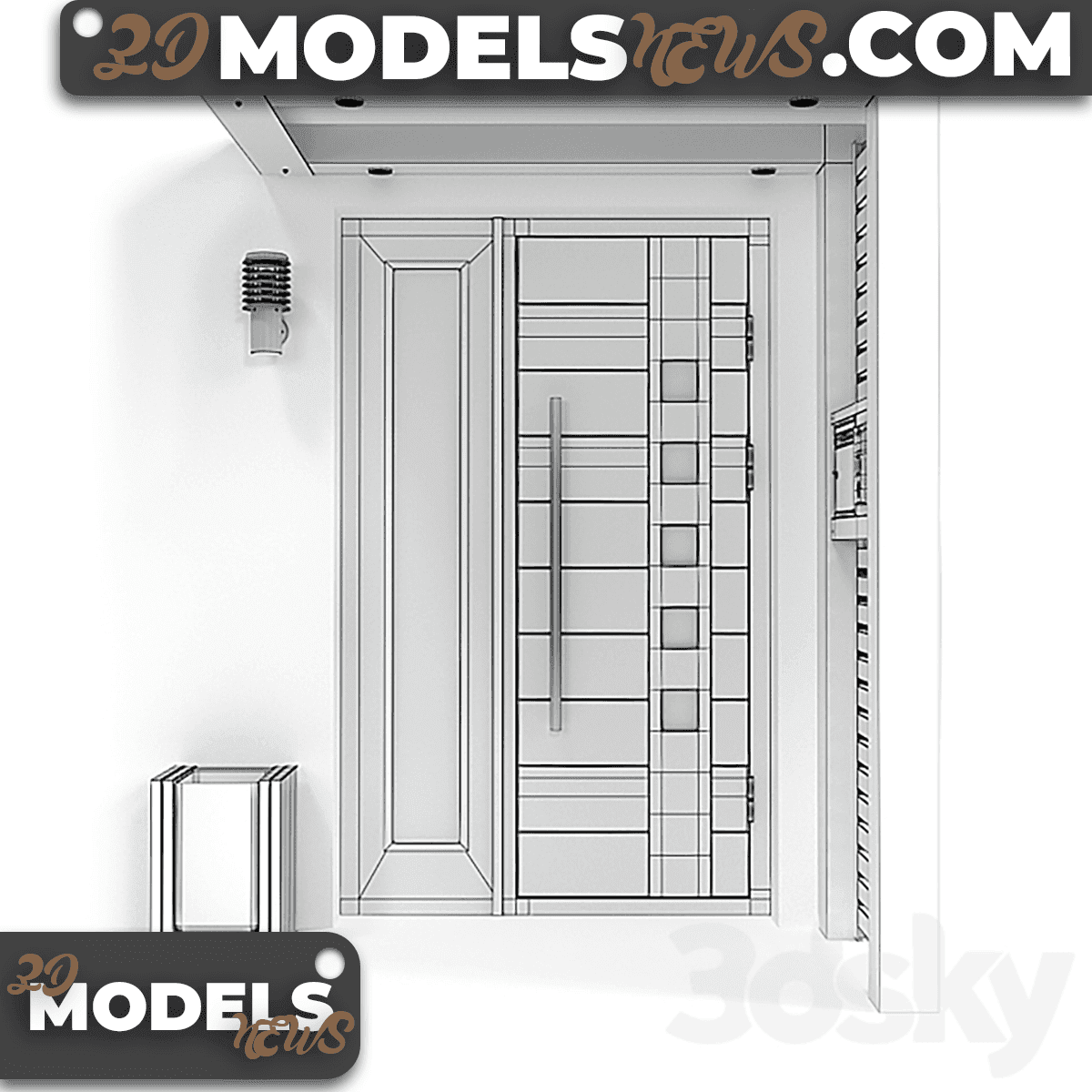 Modern entrance model 01 5