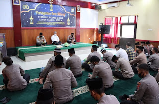 Tingkatkan Keimanan, Polres Gowa Gelar Isra Mi'raj 1443 H