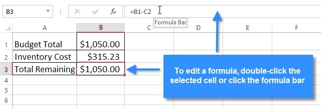 एमएस एक्सेल 2013 में फॉर्मूला कैसे बनाएं और संपादित करें (How to Create and Edit Formula in MS Excel 2013)