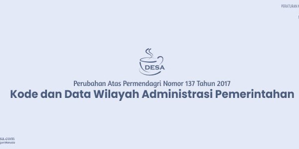 Permendagri Nomor 72 Tahun 2019 tentang Perubahan Atas Permendagri Nomor 137 Tahun 2017 tentang Kode dan Data Wilayah Administrasi Pemerintahan