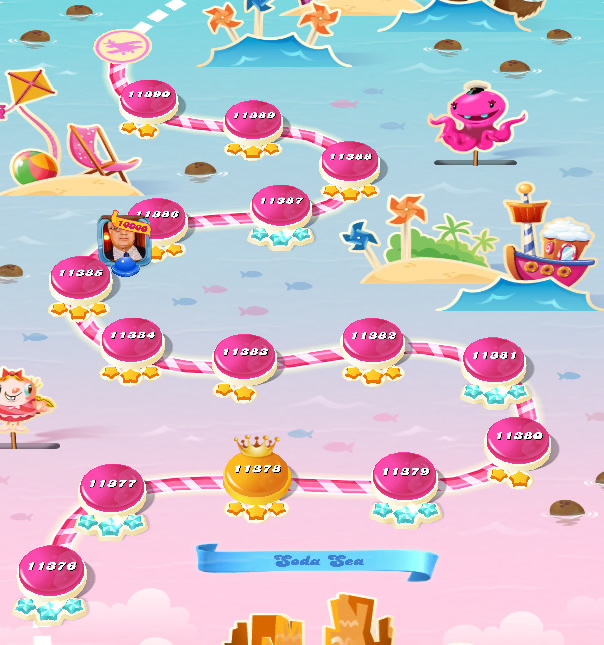 Candy Crush Saga level 11376-11390