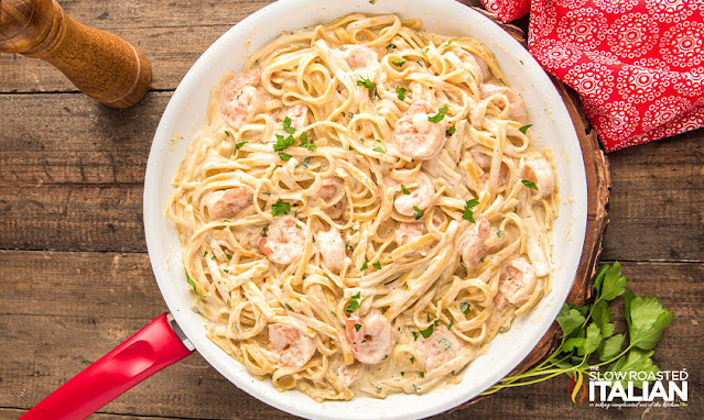 easy pasta recipe overhead photo