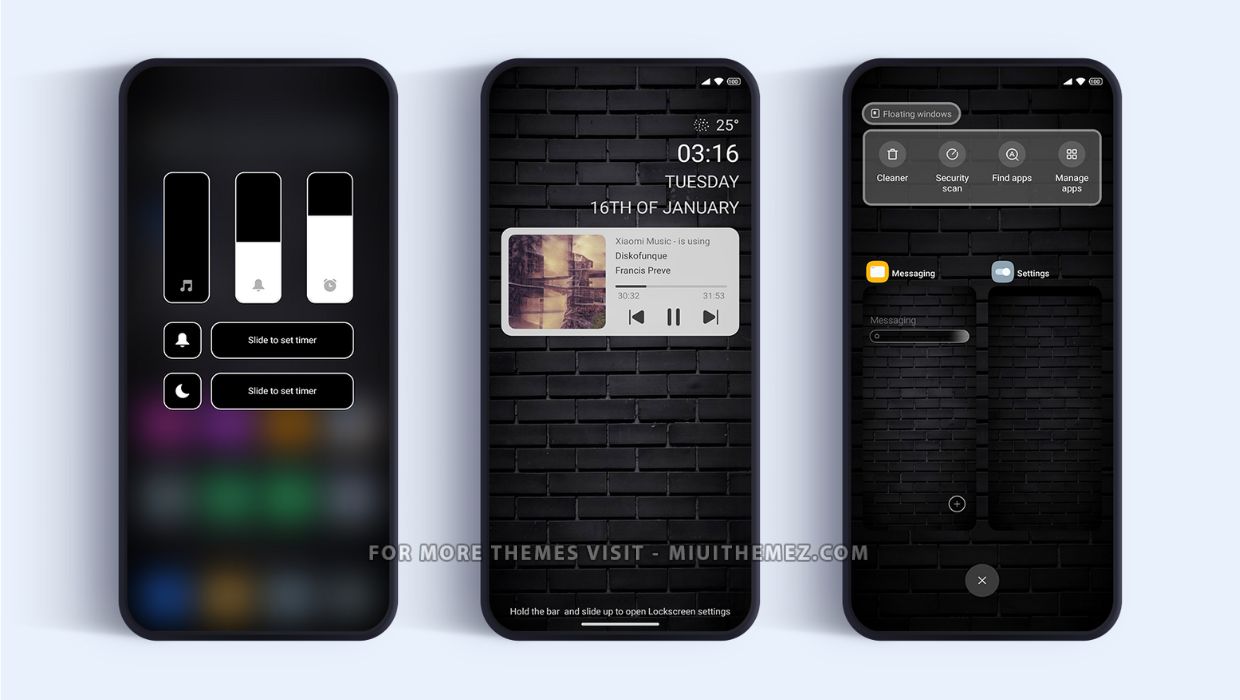 Black Wall MIUI Theme