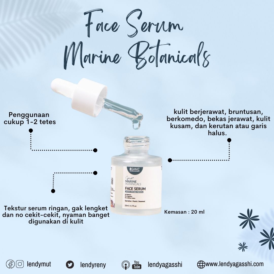 Skincare solusi kulit sensitif : Face Serum Marine Botanicals