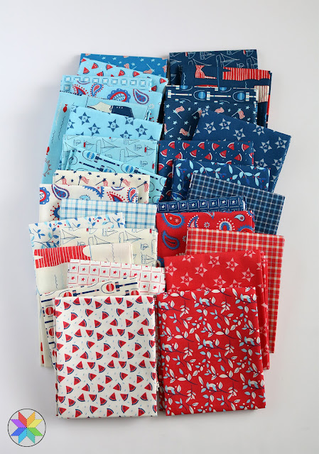Red White and Bang fabric Riley Blake Designs found on A Bright Corner