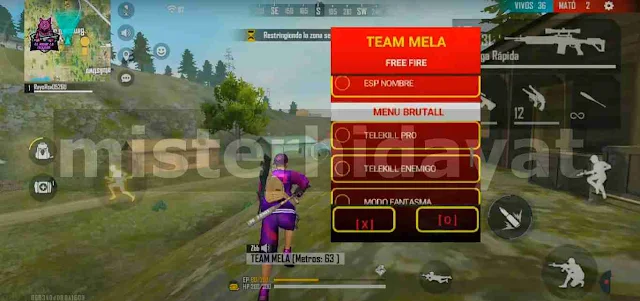 Apk Team Mela FF Gratis Diamond, Auto Headshot Anti Banned