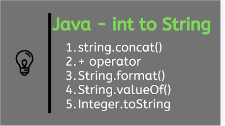 5 Ways to Convert  int to String in Java - Example Tutorial