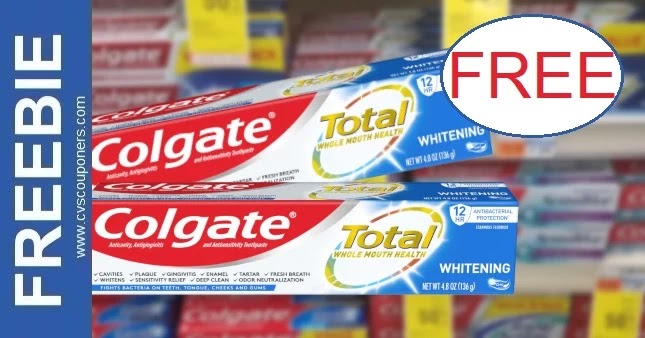 FREE Colgate Total Toothpaste at CVS 1/9-1/15