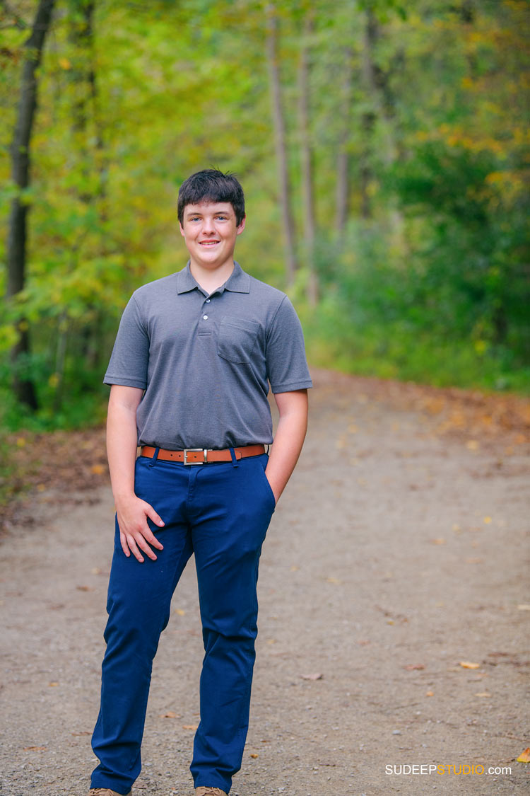 Huron High Senior Pictures for Guys in Nature by SudeepStudio.com Ann Arbor Senior Portrait Photographer