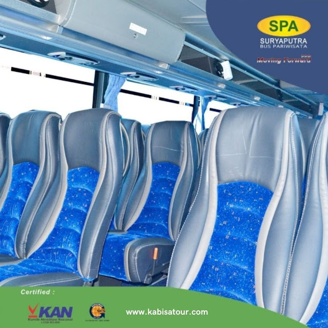 Sewa Bus pariwisata executive surya putra spa standar class 60 seat