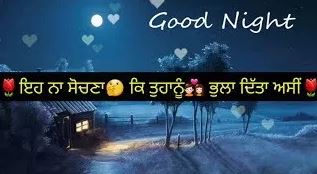 good night images for friends in punjabi lovely night