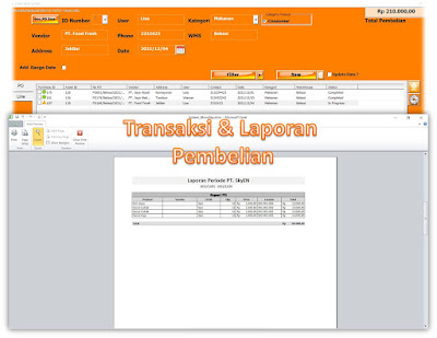 Aplikasi Pembelian Dengan Excel