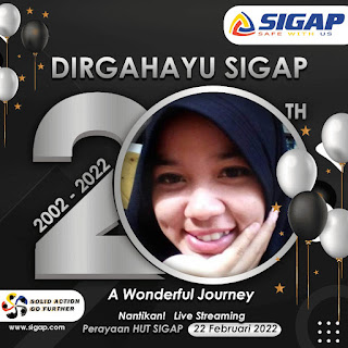 Twibbon HUT SIGAP Tanggal 22 Februari 2022