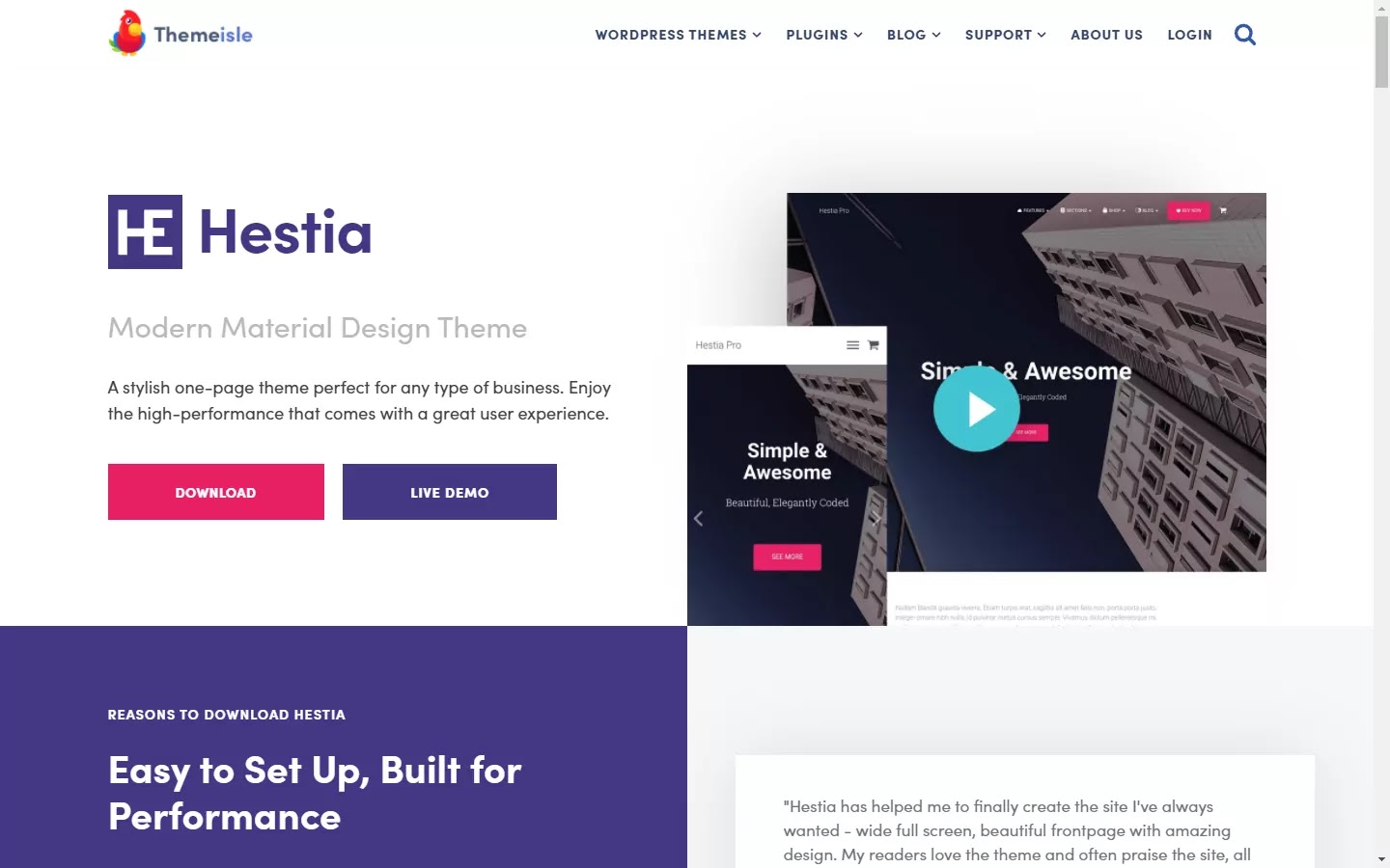 Hestia WordPress Themes