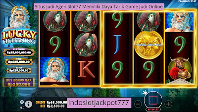 Situs judi Agen Slot77 Memiliki Daya Tarik Game Judi Online