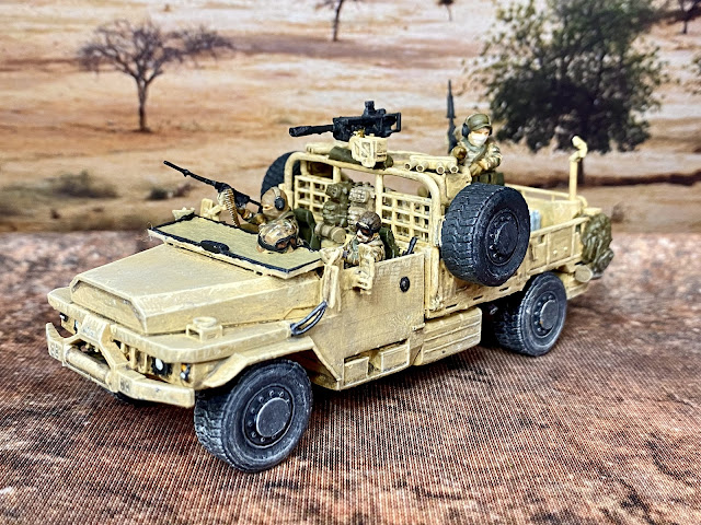28mm Modern African Miniatures for Wargaming the Sahel: French Special Forces (1er RPIMa) VLRA Truck from JJG Print 3D